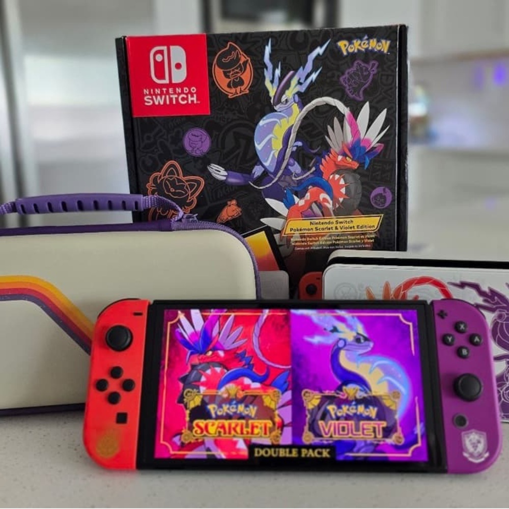 Nintendo Switch OLED Pokémon Scarlet and Violet Special Edition good condition